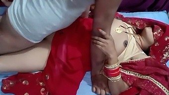 Homemade Indian Wedding Night With Newlywed Bride In The Bedroom