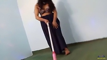 Sexy Canadian Milf Caught In Compromising Position While Cleaning And Dancing In The Nude At Home