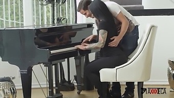 Jack Escobar, A Mexican Piano Teacher, Takes Advantage Of The Situation And Has Sex With Katrina Jade