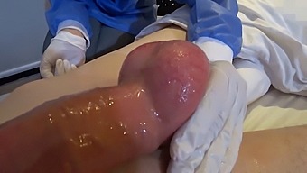 Mature Japanese Doctor Gets A Handjob From Patient In Hospital