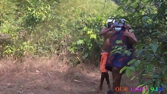 Bbw Takes On Bbc Outside In The Bushes For A Wild Ride